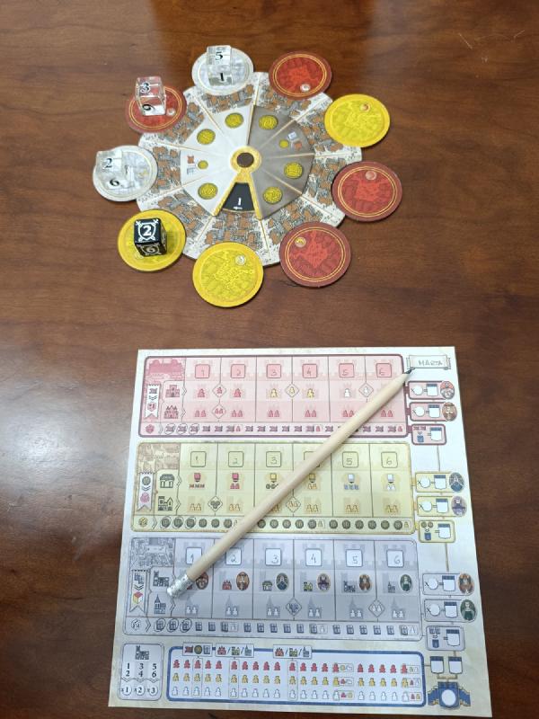 Setup for one player