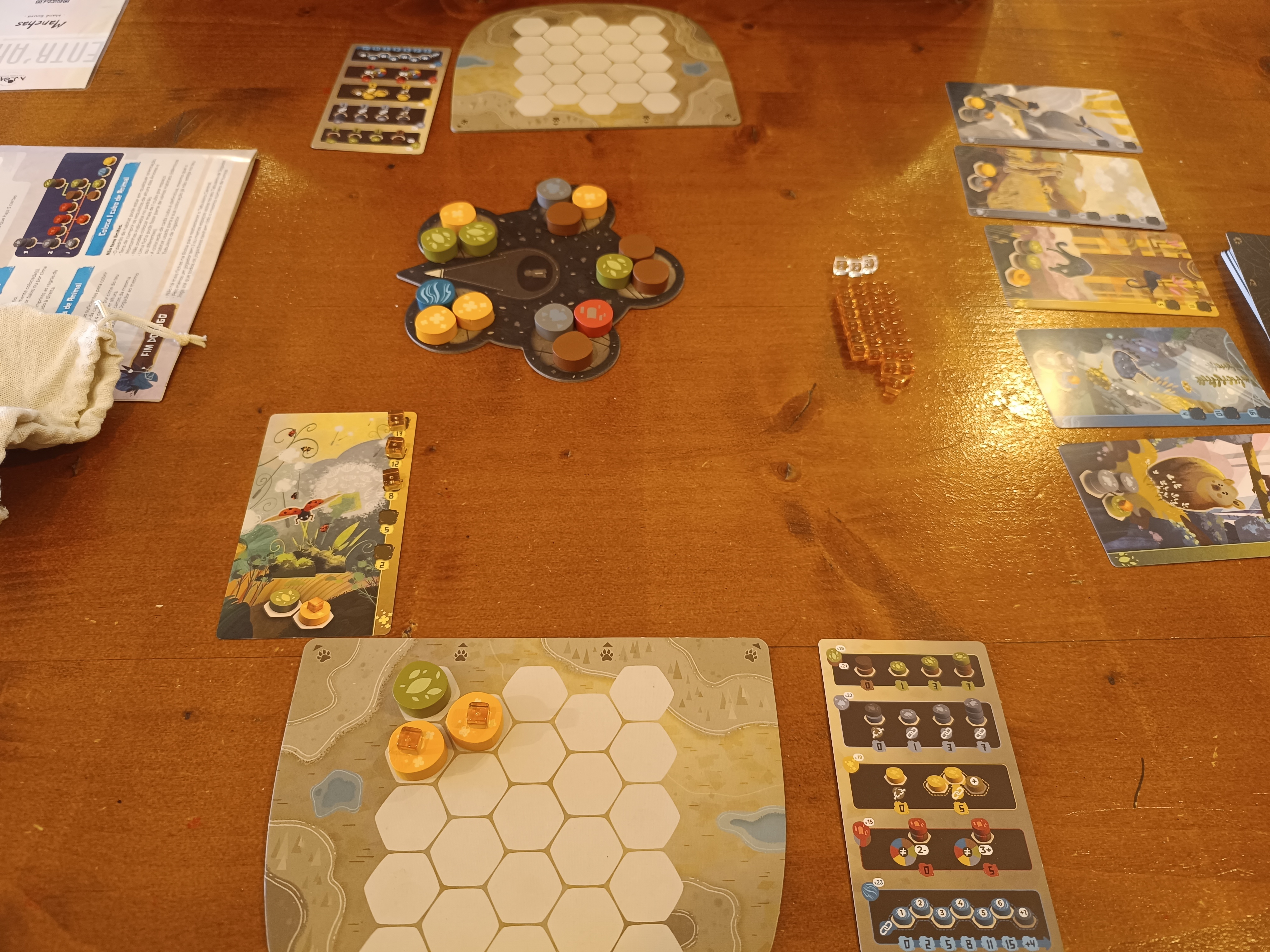Components and Start of the game