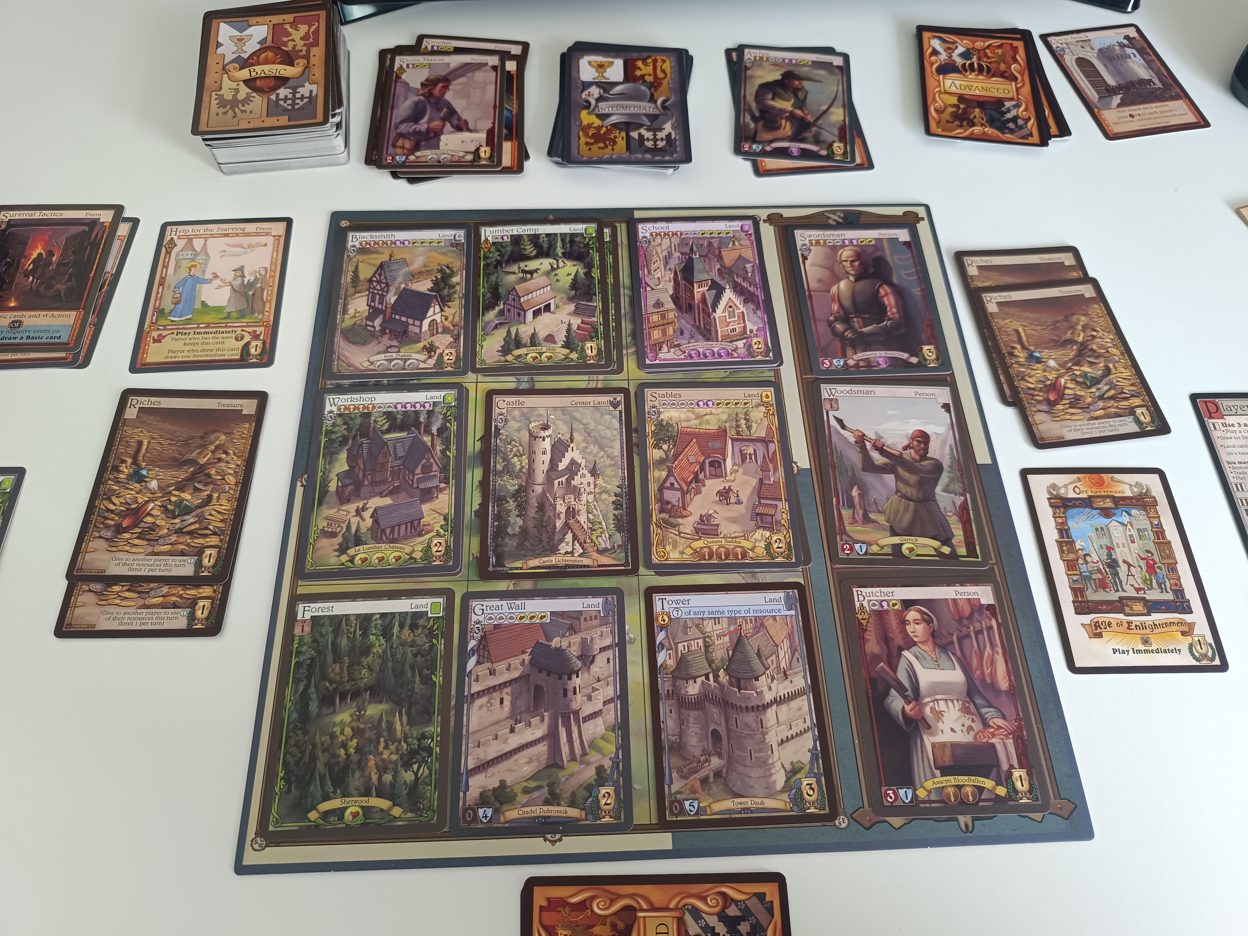 Era of Kingdoms cards and board