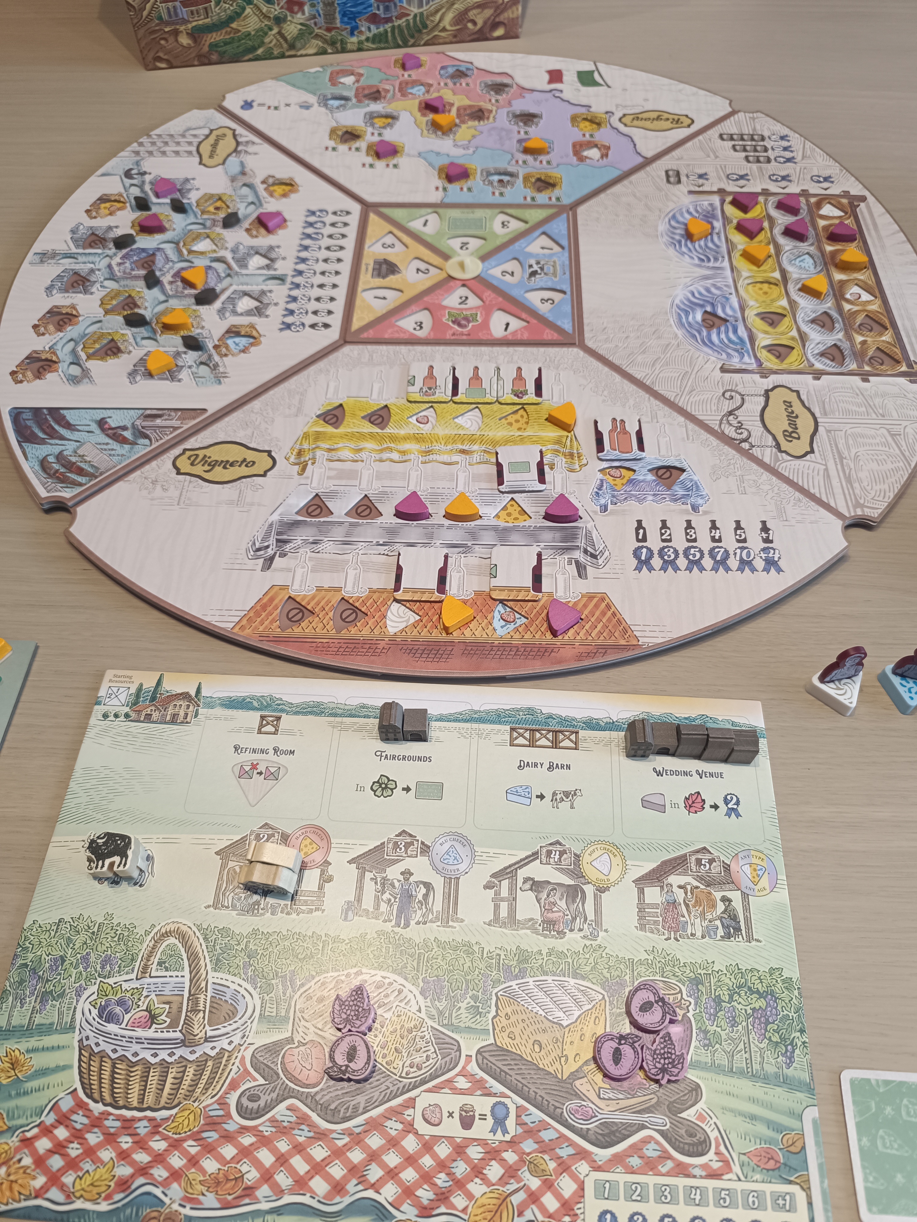 Fromage board and components