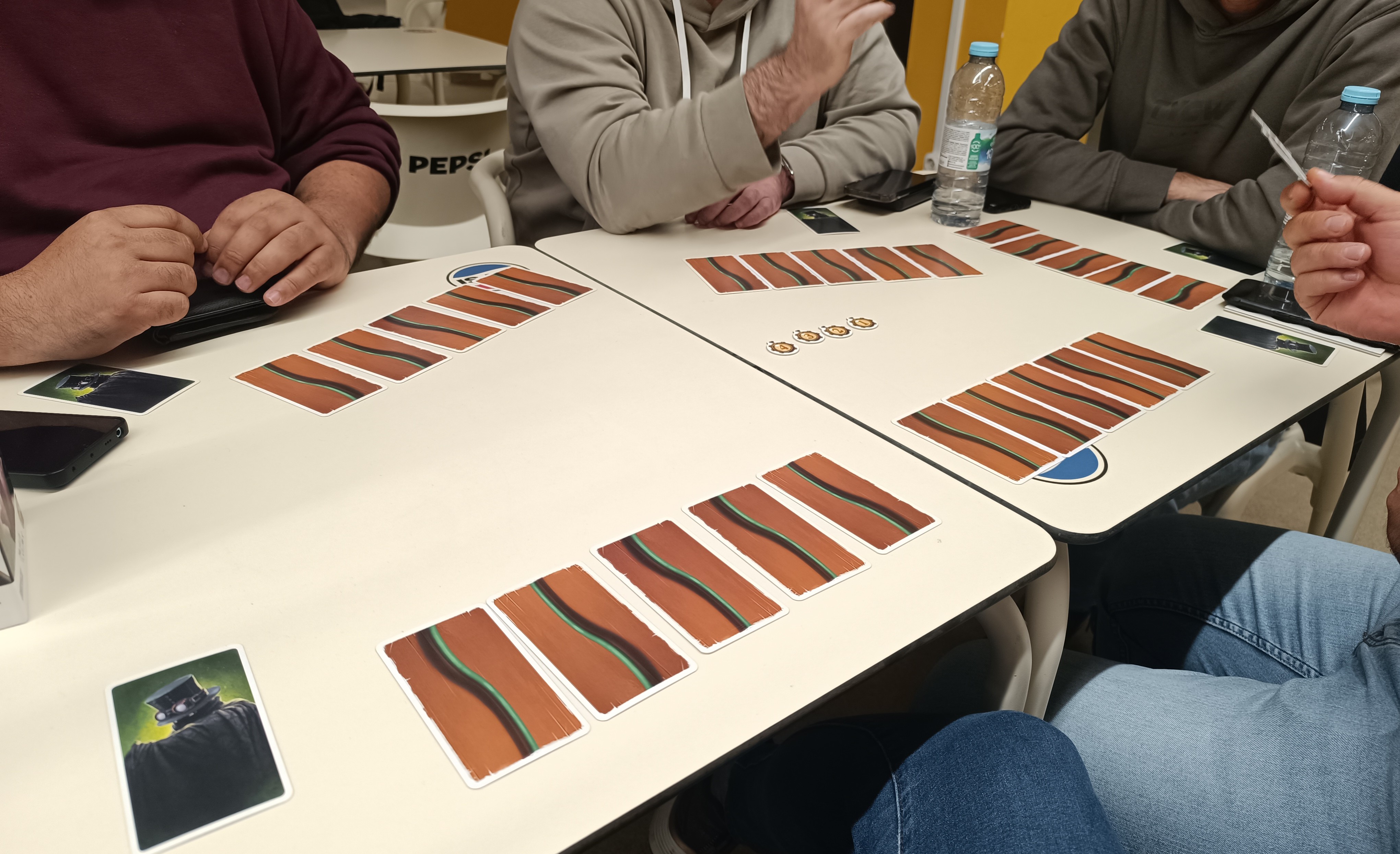 Time Bomb cards laid out