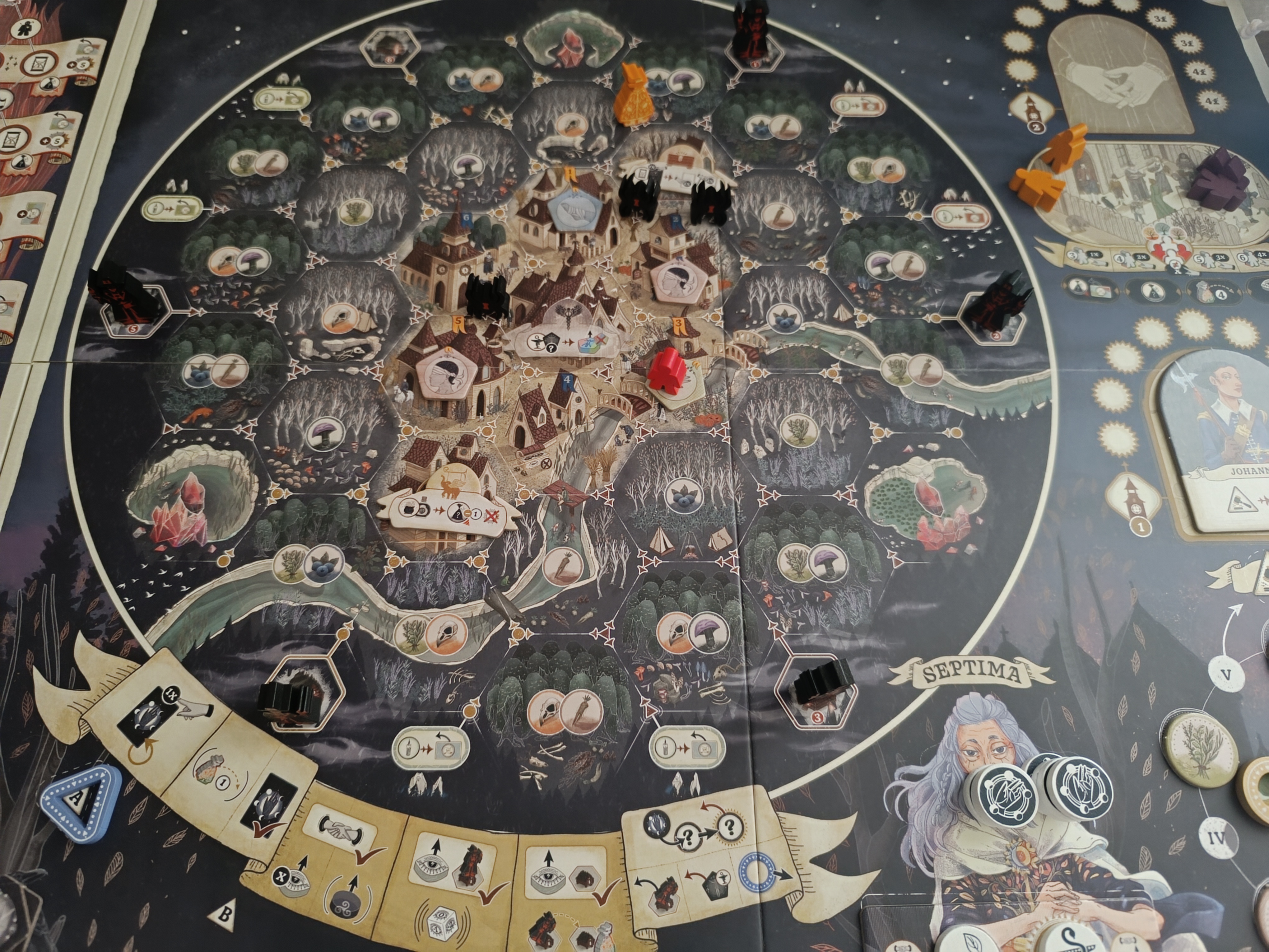 Septima main board during play