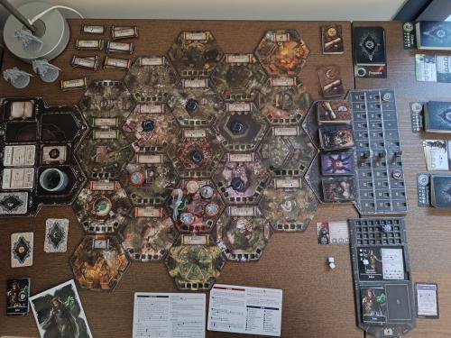 Box art and setup for Black Rose Wars: Rebirth